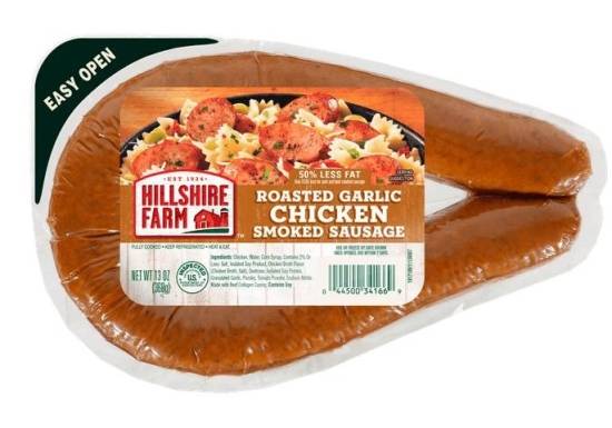 Hillshire Farm Roasted Garlic Chicken Smoked Sausage 14 oz