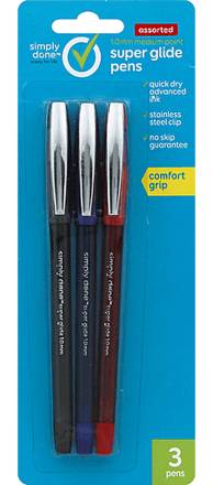 Simply Done Assorted Color Super Glide Pens 3 ct