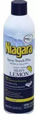 Niagara Heavy Lemon Finish Spray Starch 20 oz