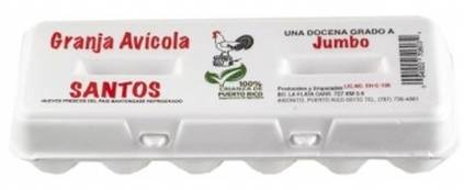 Granja Avicola Santos Huevos Jumbo 12 ct