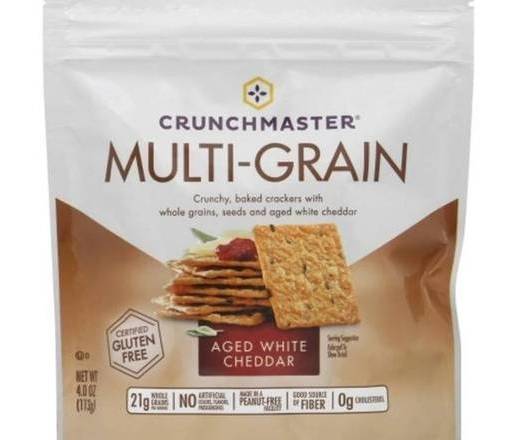 Crunchmaster Multi-Grain Aged White Cheddar 4 oz