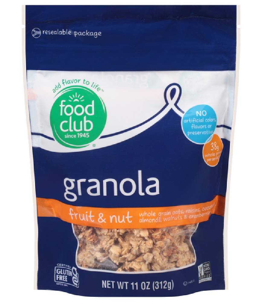 Food Club Granola Fruit & Nut 11 oz