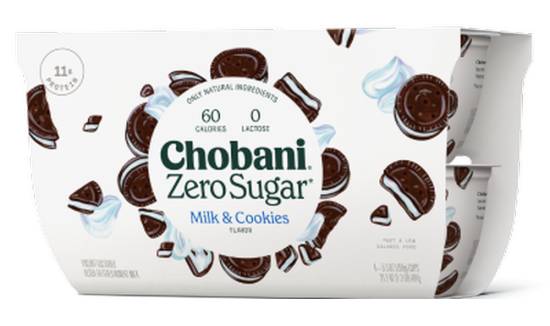 Chobani Zero Sugar Yogurt Milk & Cookies 4-5.3 oz