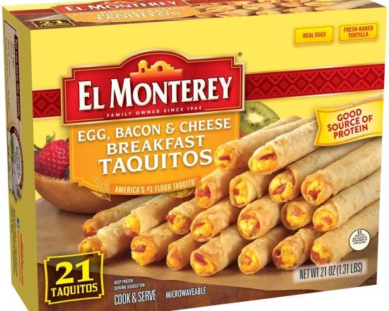 El Monterey Egg, Bacon & Cheese Taquitos