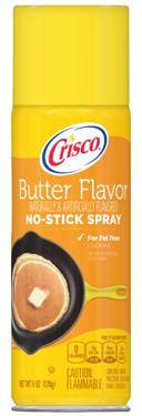 Crisco No-Stick Cooking Oil Spray Butter 6 oz