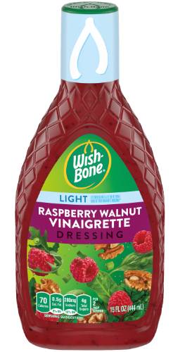 Wish-Bone Raspberry Walnut Light Vinaigrette Dressing 15 oz