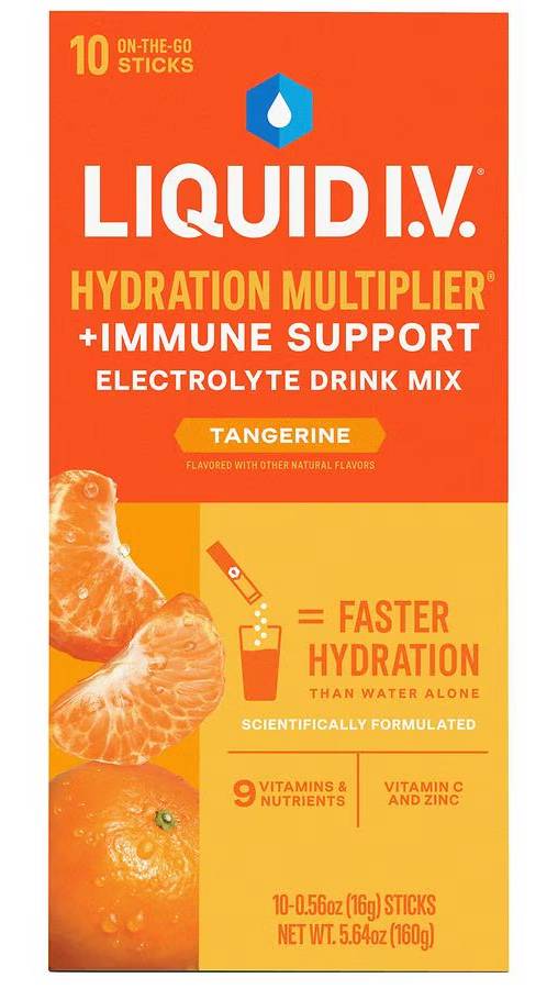 Liquid I.V. Hydration Multiplier + Immune Support Tangerine 10-0.56 oz