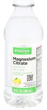 Top Care Magnesium Citrate Lemon 10 oz