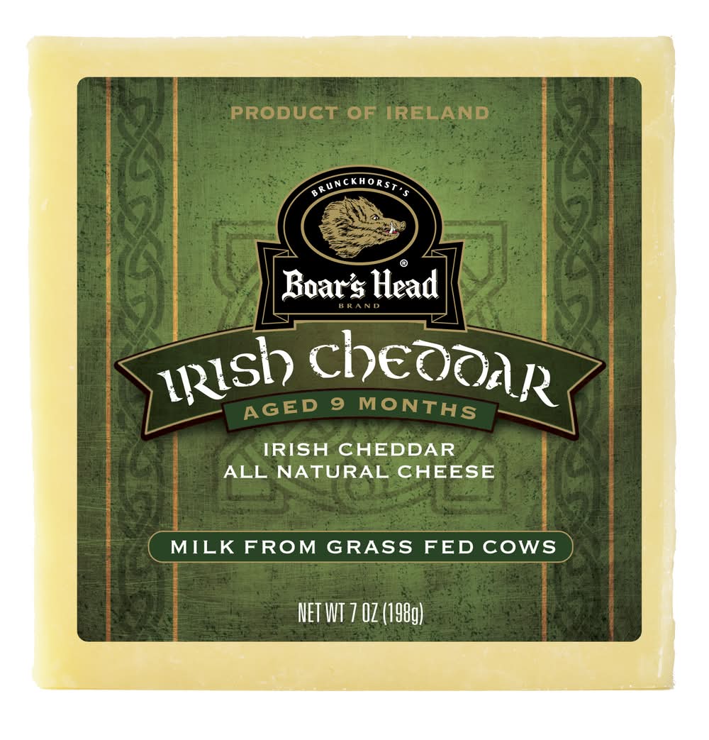 Boar's Head Irish Cheddar Cheese Aged 9 Months 7 oz