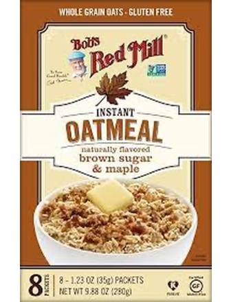 Bob's Red Mill Instant Oatmeal Brown Sugar & Maple 10 oz