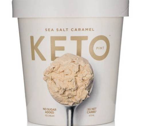 Keto Sea Salt Caramel Low Carb Ice Cream 1 pint