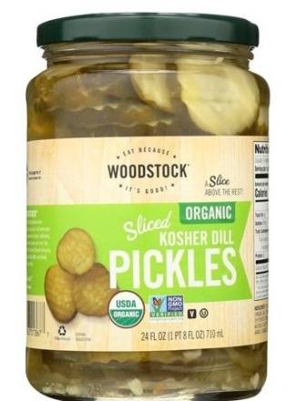 Woodstock Organic Slices Kosher Dill Pickles