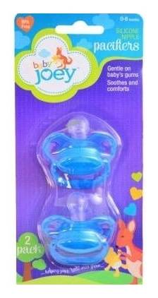 Joey Silicone Nipple-Pacifiers Blue