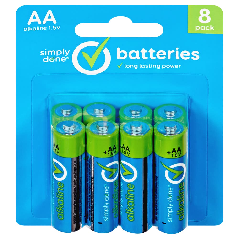 Simply Done AA Batteries 8 ct