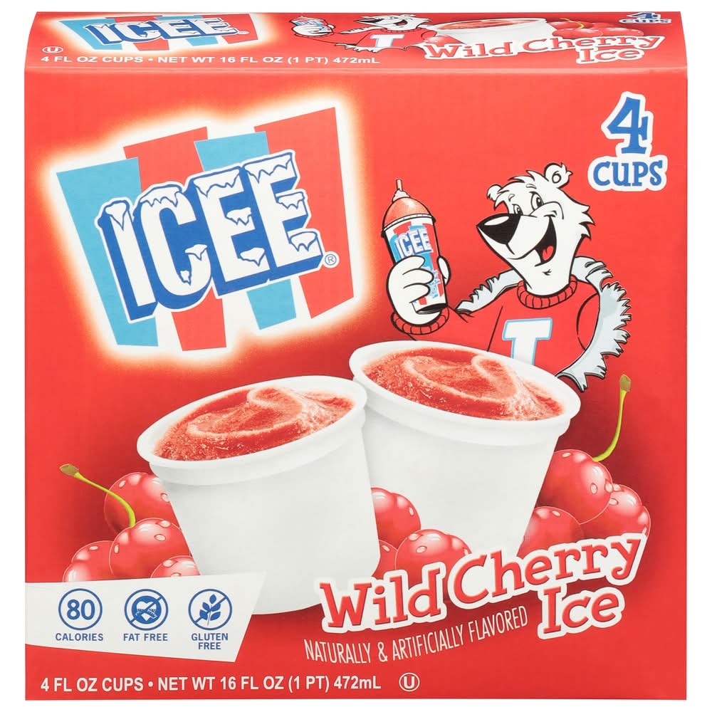 Icee Wild Cherry Ice Cups 16 oz