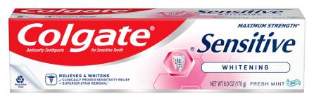 Colgate Sensitive Whitening Toothpaste 6 oz