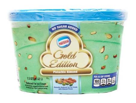Nestle Gold Edition Pistachio Almond No Sugar Added 48 oz