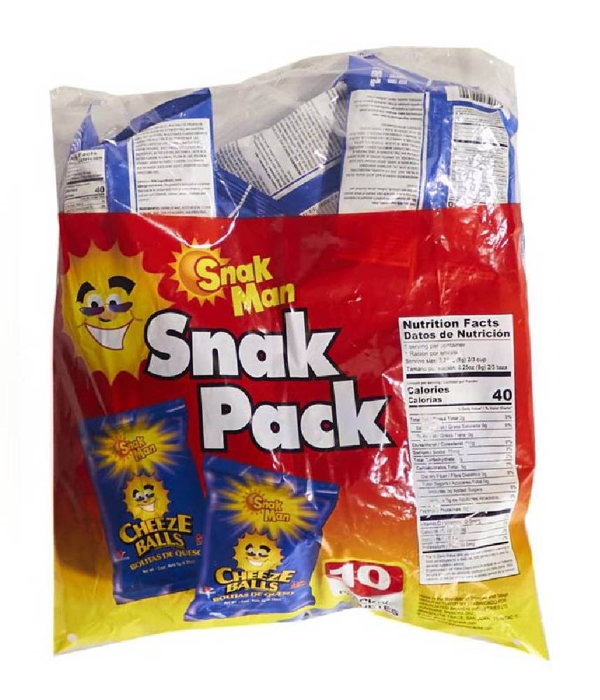 Snak Man Snak Pack Cheese Balls 10-1 oz