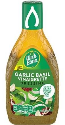 Wish-Bone Garlic Basil Vinaigrette Dressing 15 oz