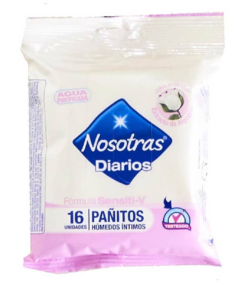 Nosotras Pañitos Intimos Sensiti-V 16 ct