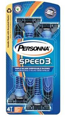 Personna Speed 3 Razors 4 ct