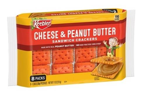 Keebler Cheese & Peanut Butter Sandwich Crackers 8-1.38 oz
