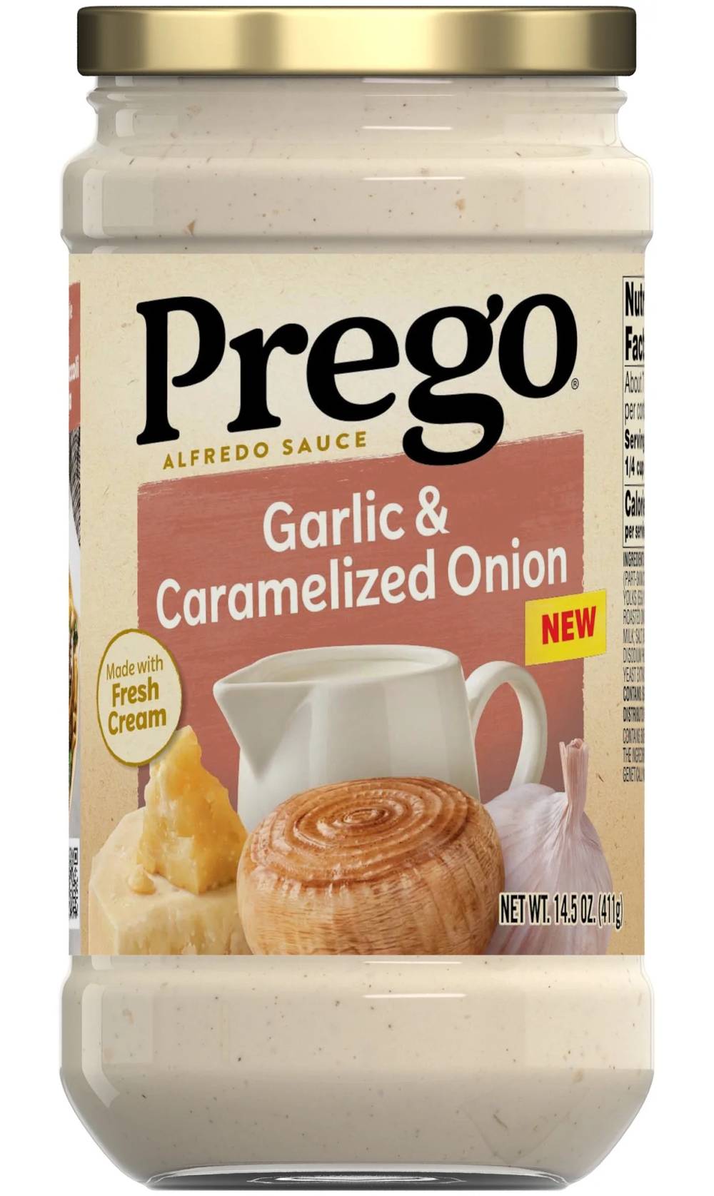 Prego Alfredo Sauce Garlic & Caramelized Onion 14.5 oz