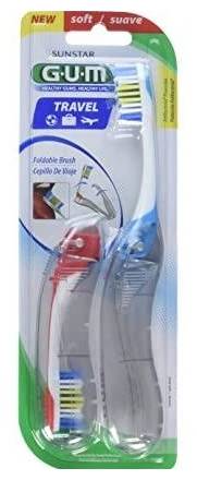 GUM Travel Toothbrush Soft 2 ct