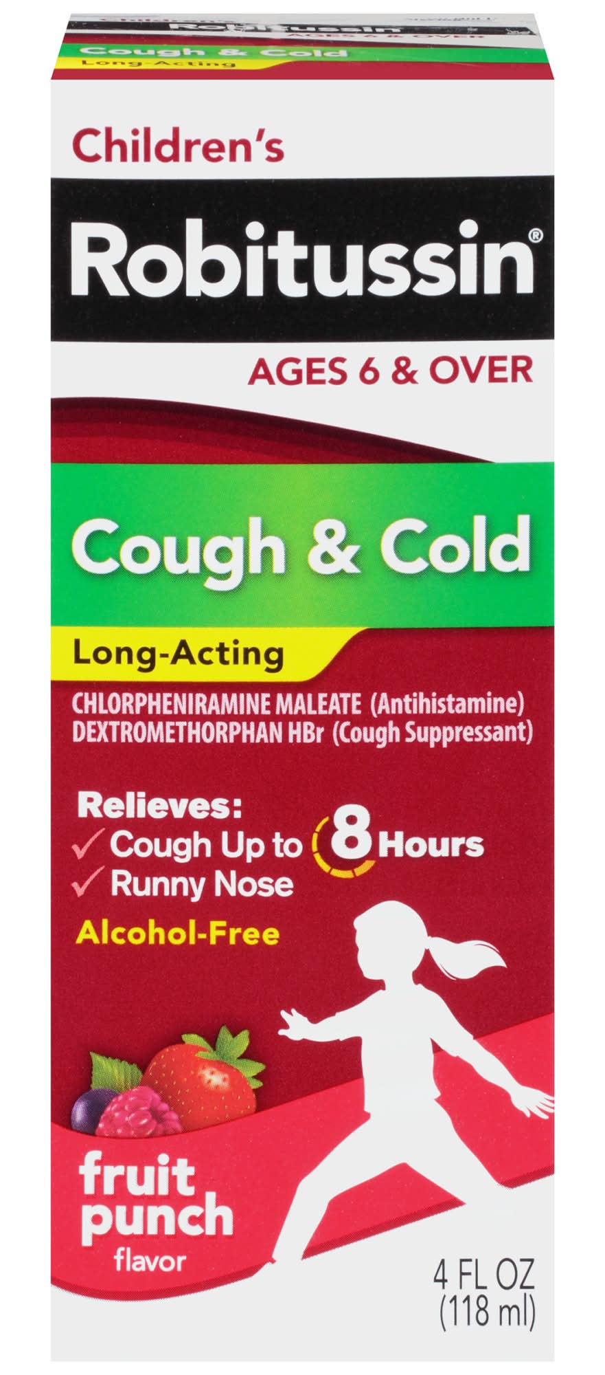 Robitussin Children Cough & Cold Fruit Punch 4 oz