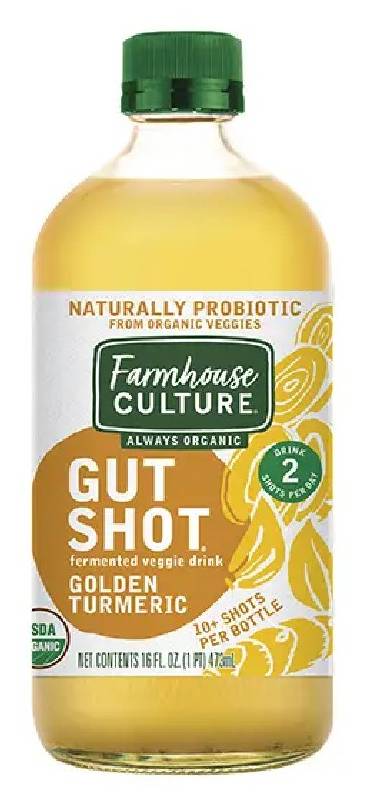 Farmhouse Culture Gut Shot Golden Tumeric 16 oz