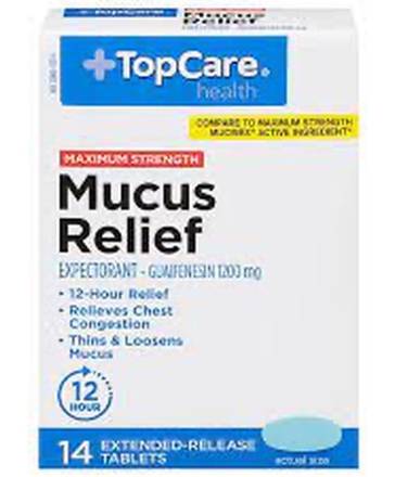 TopCare Health Mucus Relief 20 extended release tablets