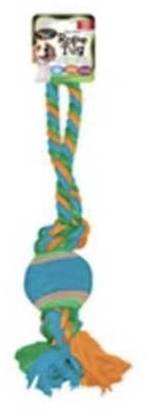 BowWow Pals Two Knot Rope-Tug with Ball