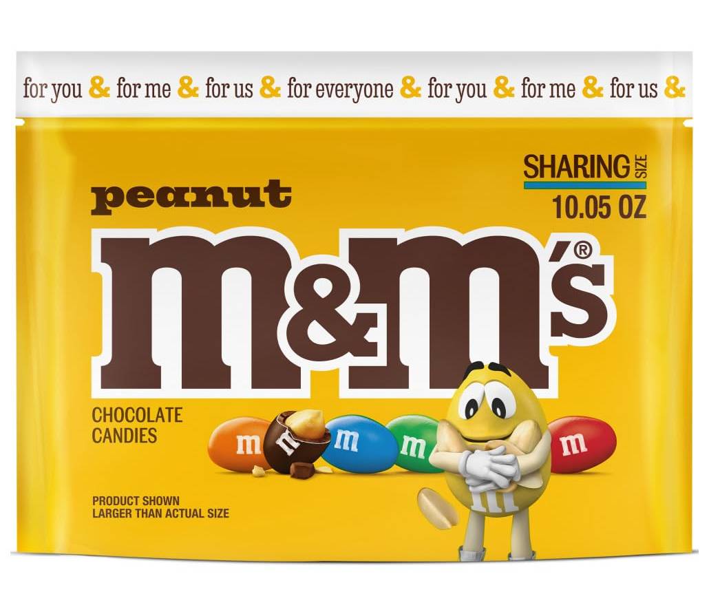 M&M’s Milk Chocolate Peanut Share Bag 10.05 oz