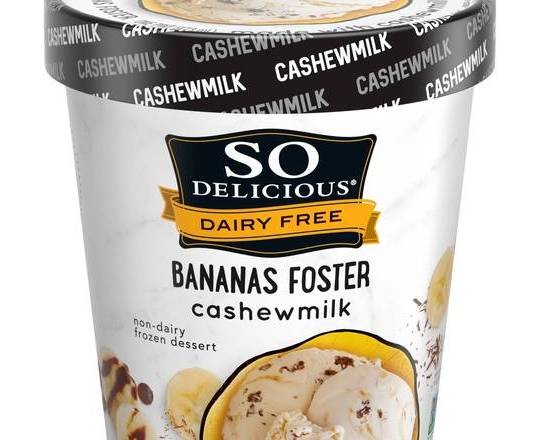 SO Delicious Bananas Foster Cashew Milk Ice Cream 16 oz