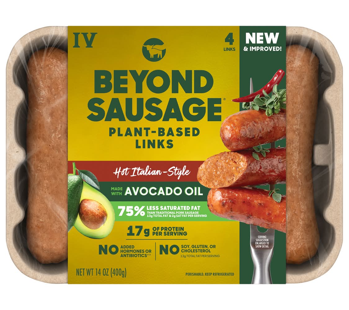 Beyond Meat Beyond Sausage Hot Italian 14 oz