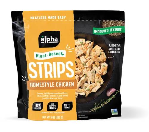 The Alpha Plant-Based Homestyle Chik’n Strips