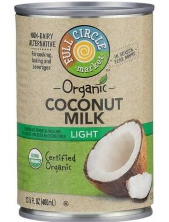 Full Circle Organic Coconut Milk Light 13.5 oz