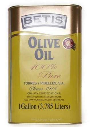 Betis 100% Pure Spanish Olive Oil 128 oz