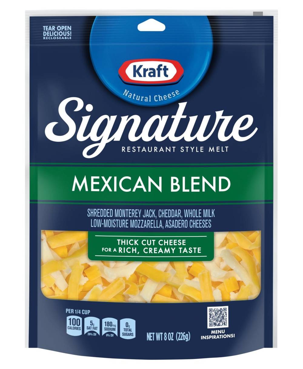Kraft Signature Shredded Mexican Blend Cheese 8 oz