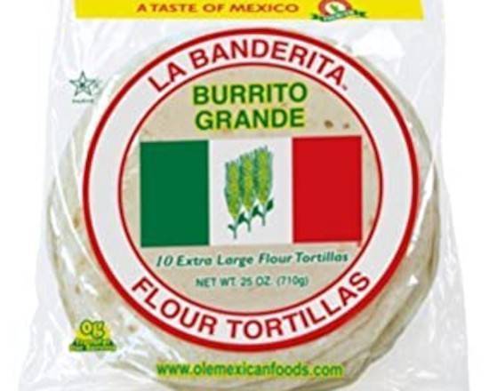 La Banderita Burrito Grande Flour Tortillas 10 ct