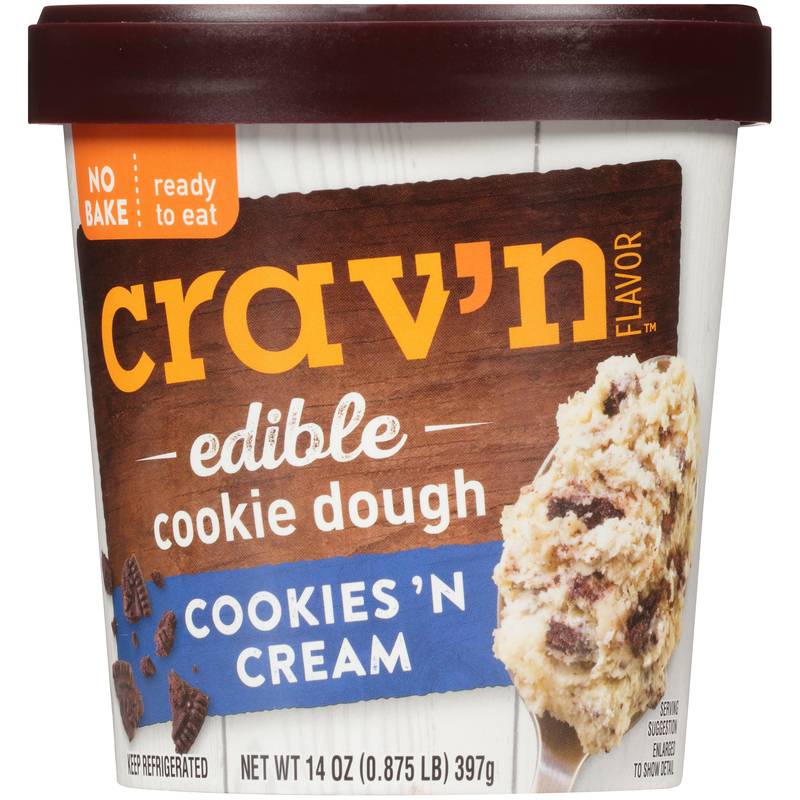 Crav'n Edible Cookie Dough Cookies n Cream 15 oz