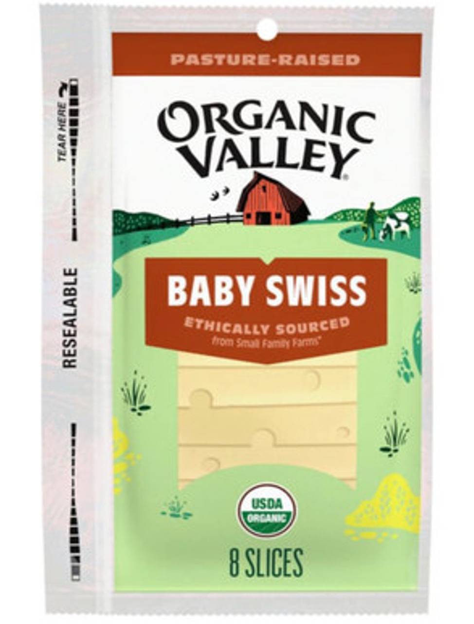 Organic Valley Baby Swiss Cheese 6 oz
