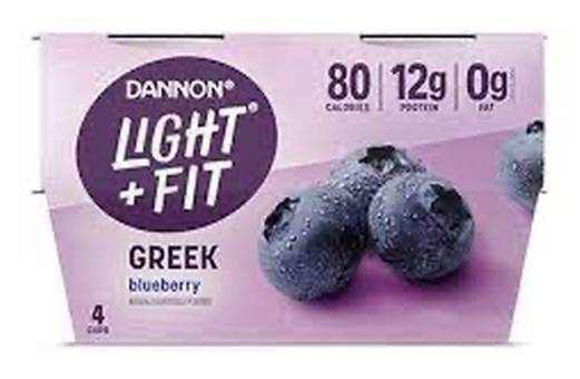 Light + Fit Greek Blueberry Yogurt 4-5.3 oz