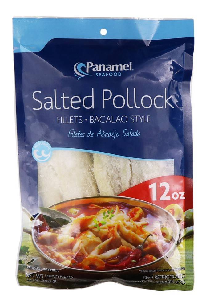 Panamei Salted Pollock Fillets Bacalao Style 12 oz