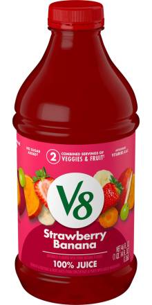 V8 Strawberry Banana Juice 46 oz