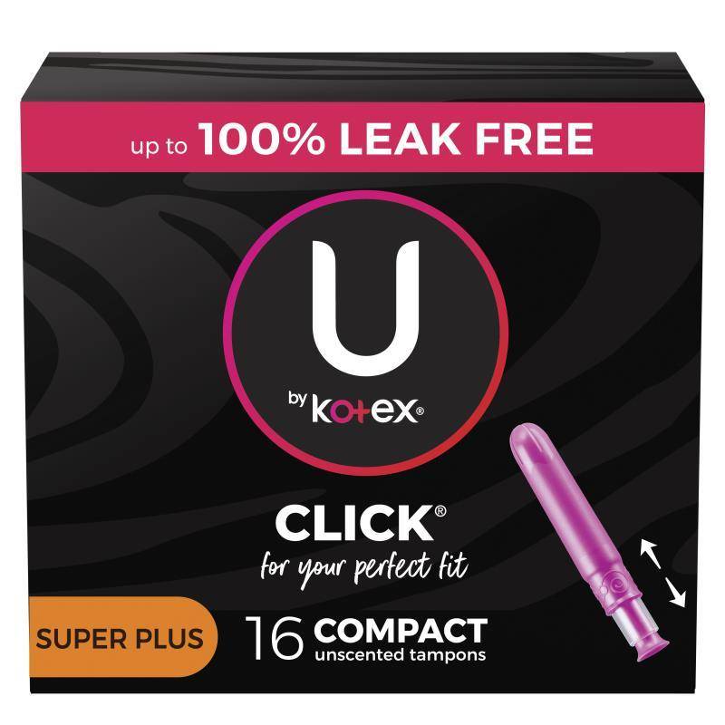 U by Kotex Click Compact Tampons Super Plus 16 ct