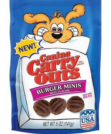 Canine Carry Outs Burger Minis Beef flavor 