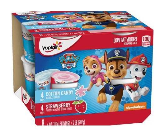 Yoplait Paw Patrol Lowfat Yogurt 8-4 oz
