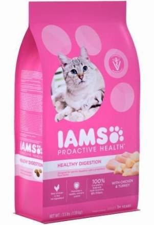 Iams Sensitive Digestion & Skin Cat Food with Turkey 3.5 lbs