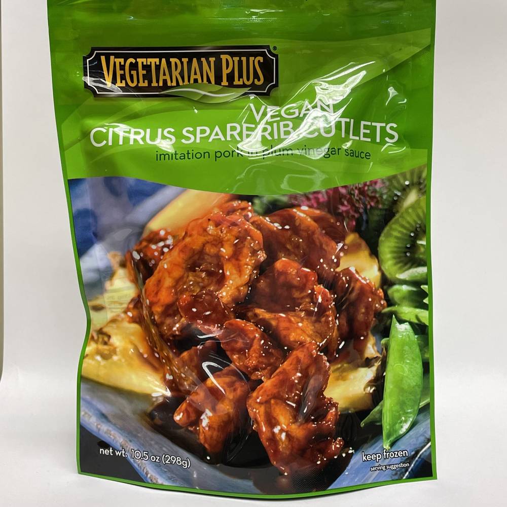Vegetarian Plus Vegan Citrus Sparerib Cutlets 10.5 oz